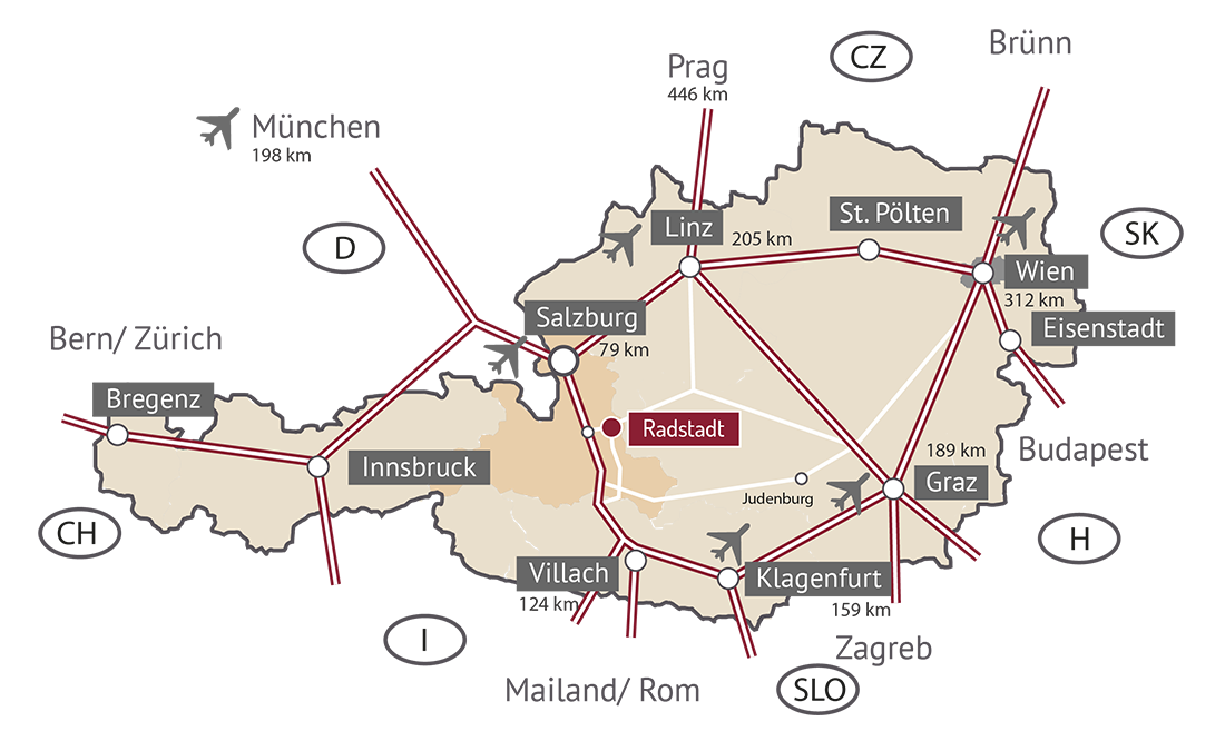 Österreich Karte